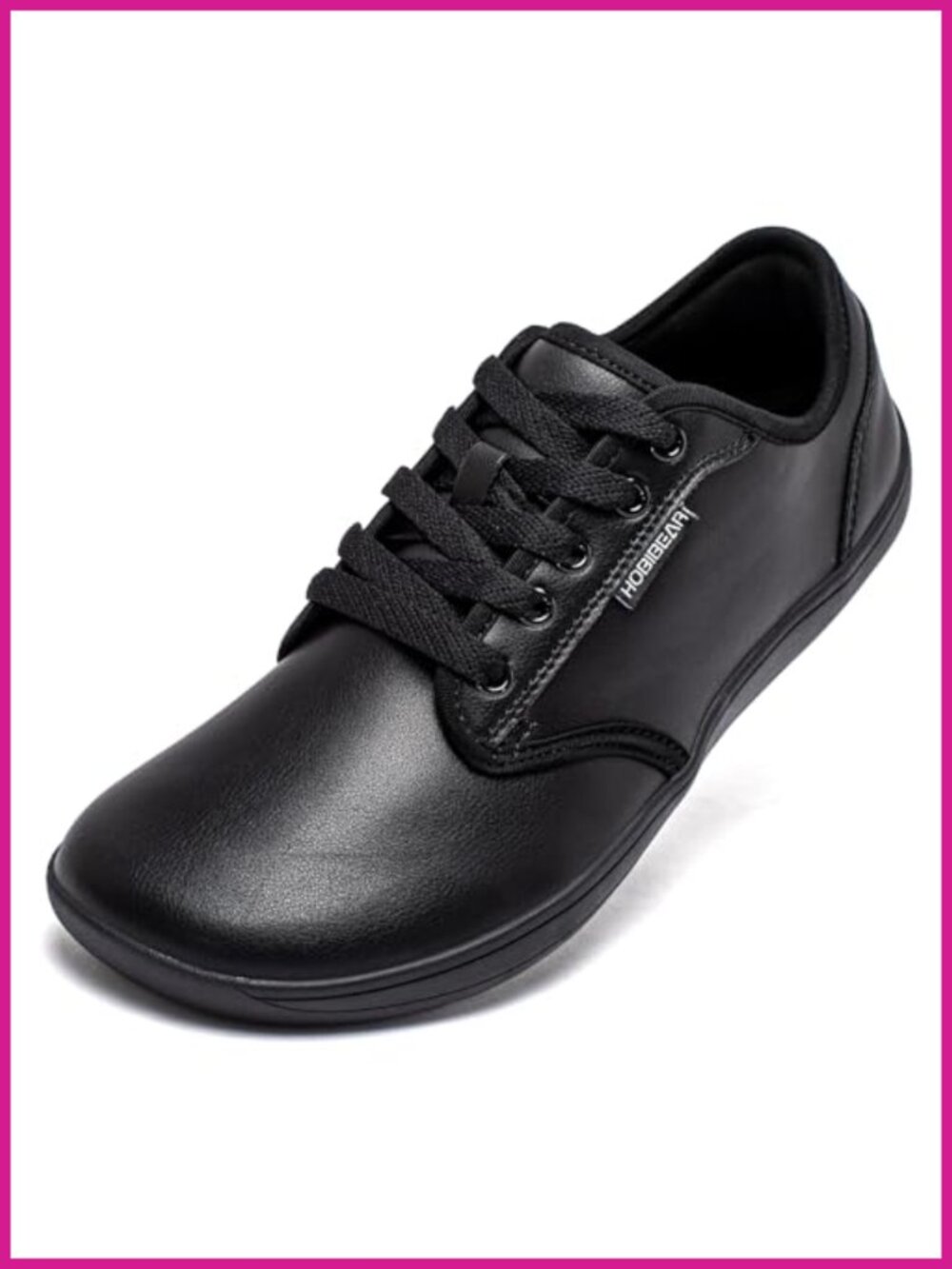 Wide Toe Box Zero Drop Leather Athletic Walking Shoes